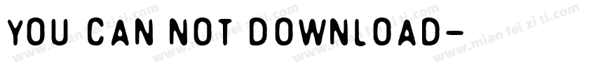 You can not download字体转换